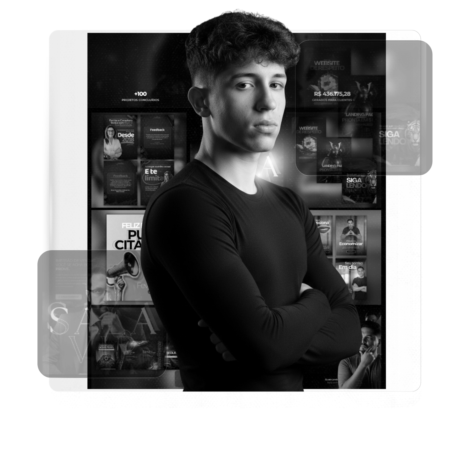 Criação de conteúdo para redes sociais - Carrosséis e artes que convertem